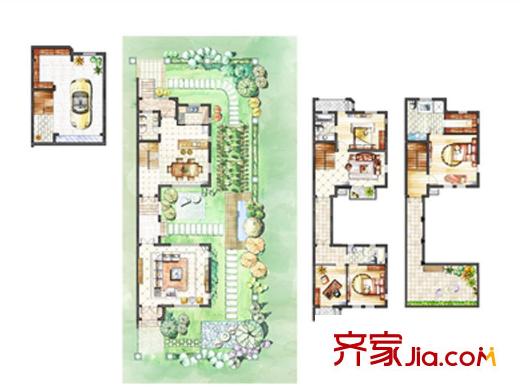 證大滿庭芳A2戶型圖 4室2廳4衛(wèi)