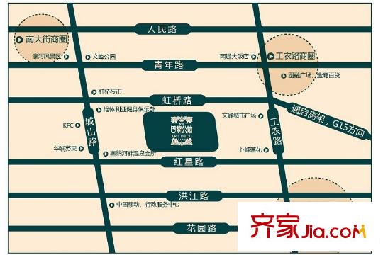 悅達巴黎公館區(qū)位圖