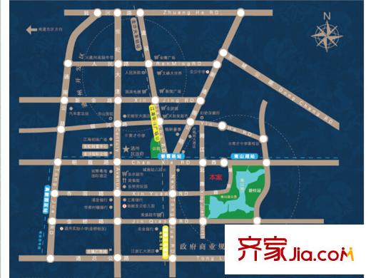 南山湖1號(hào)區(qū)位圖