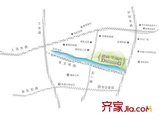 德誠翠湖灣交通圖