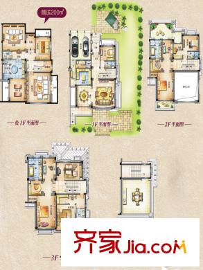 南通碧桂園G216戶型 6室2廳7衛(wèi)1廚