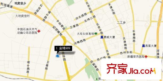 金地苑小區(qū)交通圖