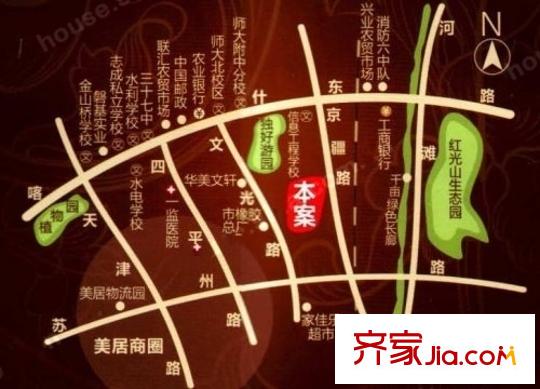 博傲交通圖區(qū)位示意圖