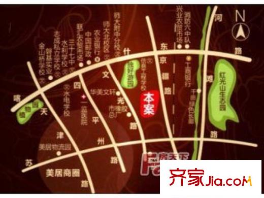 博傲配套圖位置圖