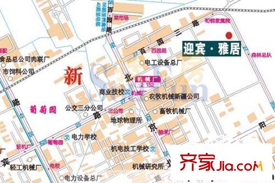迎賓雅居交通圖 
