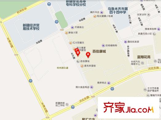 百姓康城交通圖