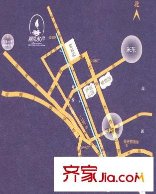 麗景水岸配套圖區(qū)位圖