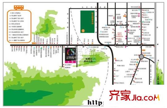 雅山新天地交通圖 