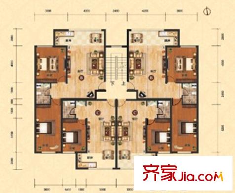 和興嘉苑三期18號樓B、C戶型  1室1廳1衛(wèi)1廚