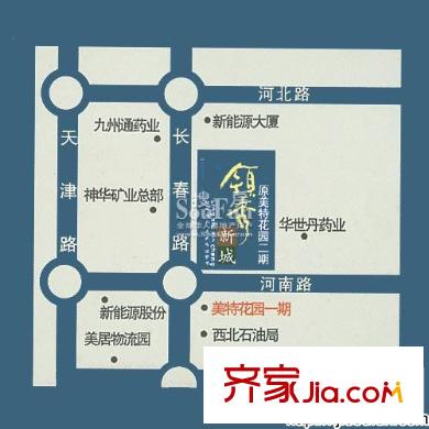 領(lǐng)秀新城住宅小區(qū)交通圖