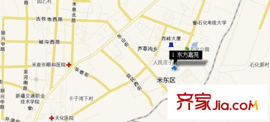 東方嘉苑交通圖