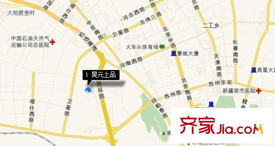 昊元上品交通圖