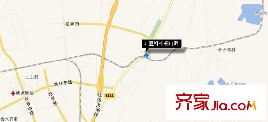 盈科梧桐山畔交通圖