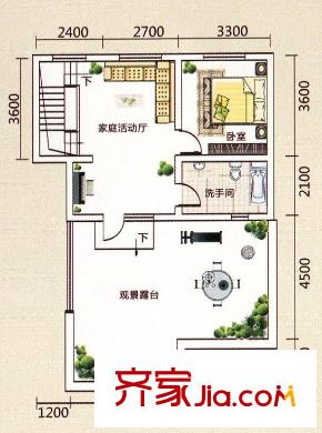 通源?里城戶型圖 3室3廳2衛(wèi)1廚