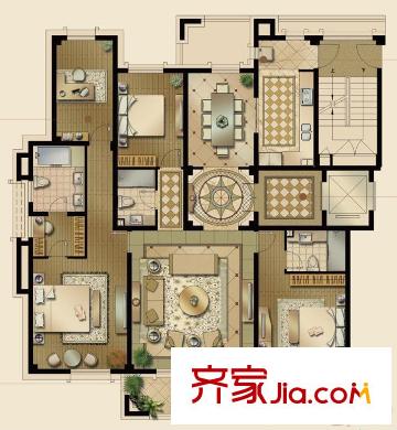 昆玉九里小區(qū)戶型圖昆玉九里  戶型圖 3室2廳3衛(wèi) 3室2廳3衛(wèi)1廚