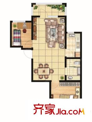 和諧牡丹園兩室兩廳一廚一衛(wèi)86平 2室2廳1衛(wèi)1廚