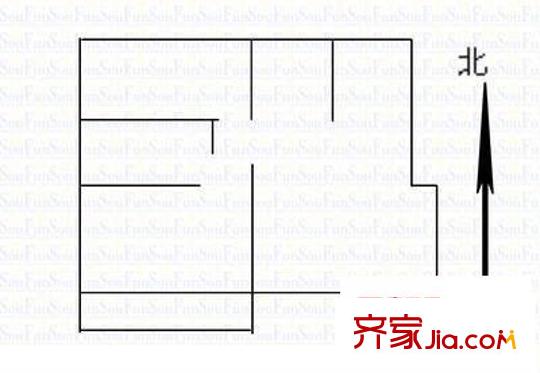繡衣東村 2室 戶型圖