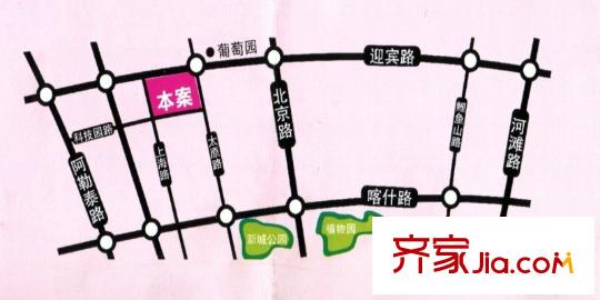 海棠銘居區(qū)位圖