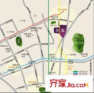 紫煜臻城交通圖