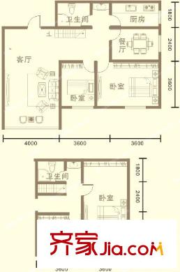 鳴翠嘉座E-E戶型4室3廳2衛(wèi)170平 4室3廳2衛(wèi)1廚