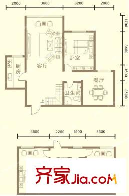 鳴翠嘉座C-C戶型4室2廳2衛(wèi)161平 4室2廳2衛(wèi)1廚