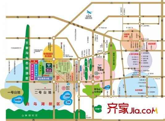 天然理想城二期區(qū)位圖