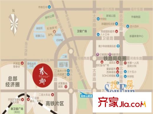 秦郡二期交通圖
