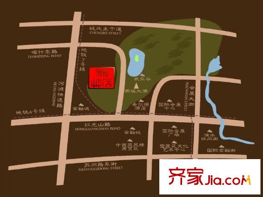 觀山居地圖 