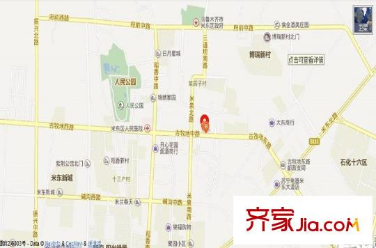 百合世紀城交通坐標圖
