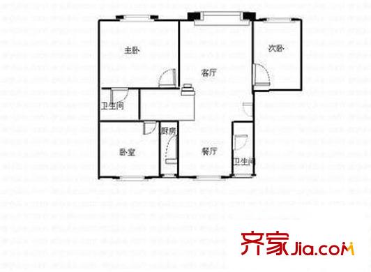 黎明清境 3室 戶型圖