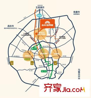 金科股份廊橋水鄉(xiāng)區(qū)位圖
