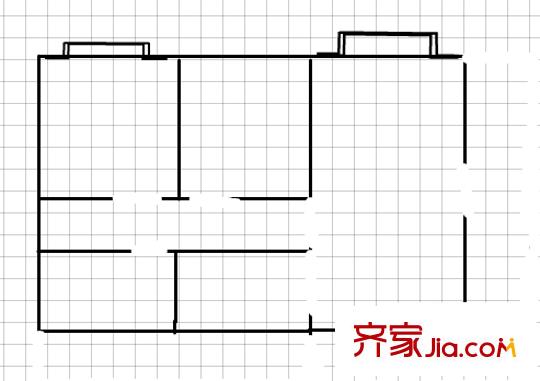 雍景灣東苑  戶型圖 3室1廳1衛(wèi)