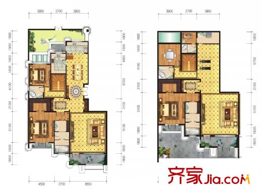 御宮華府4、9、11#樓A1-F1戶型 5室4廳5衛(wèi)1廚
