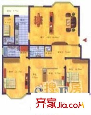 金谷園 2室 戶型圖