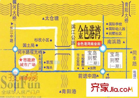金色港灣交通圖
