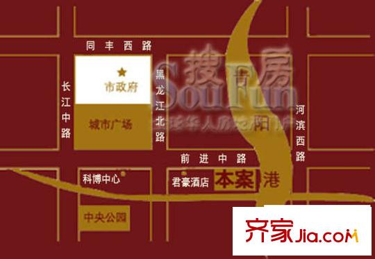 華敏世家花園交通圖