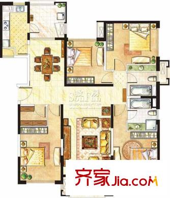 華敏世家花園 戶型圖