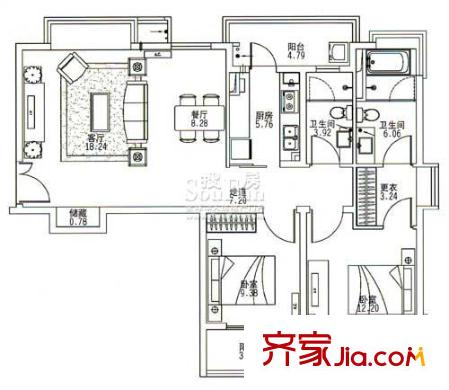 藍(lán)海LaVíe  戶(hù)型圖