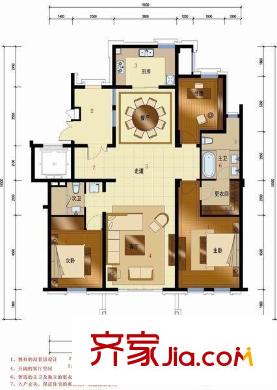 世貿(mào)東一號 戶型圖 4室2廳2衛(wèi)