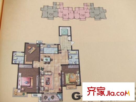大唐花苑  戶型圖