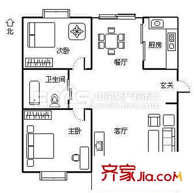 大唐花苑  戶型圖