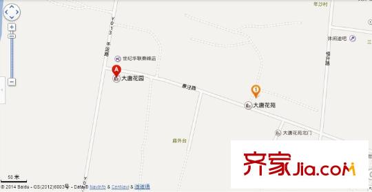 大唐花苑交通圖