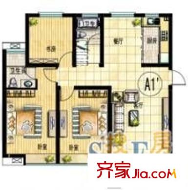 雍景灣西苑 4室 戶型圖