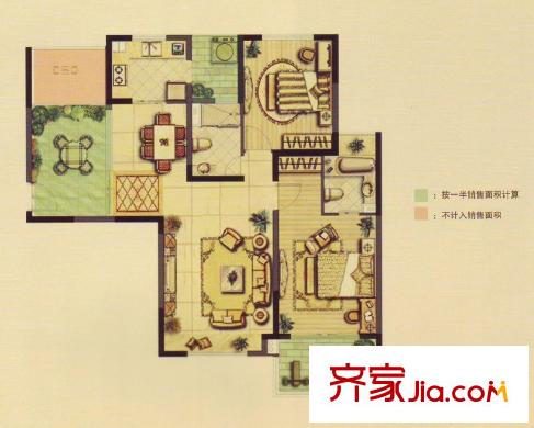 凱迪城 戶型圖