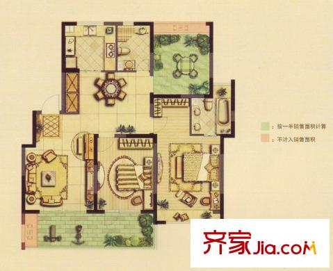 凱迪城 戶型圖