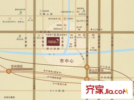 凱迪城交通圖