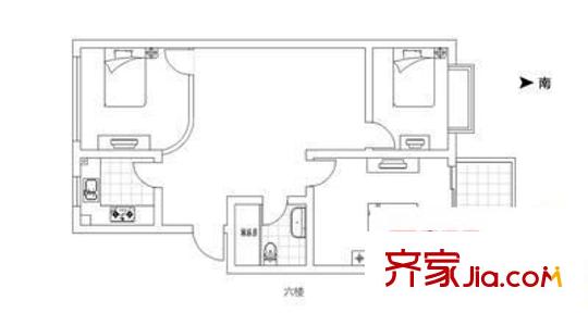 晨曦（南北）園戶型圖晨曦園 3室 戶型圖 3室2廳1衛(wèi)1廚