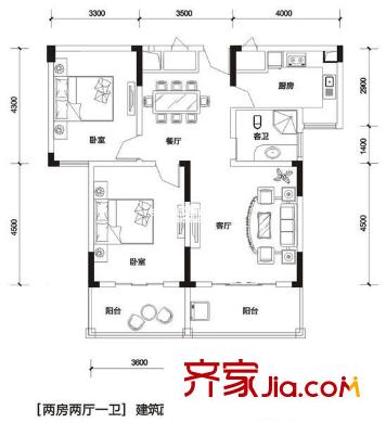 長江花園 戶型圖