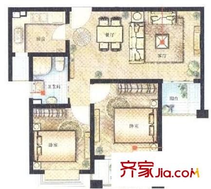 長江花園 戶型圖