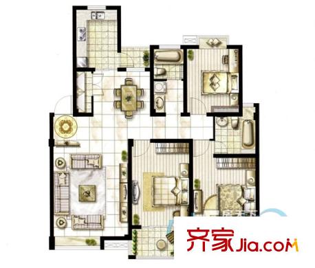長江花園 戶型圖